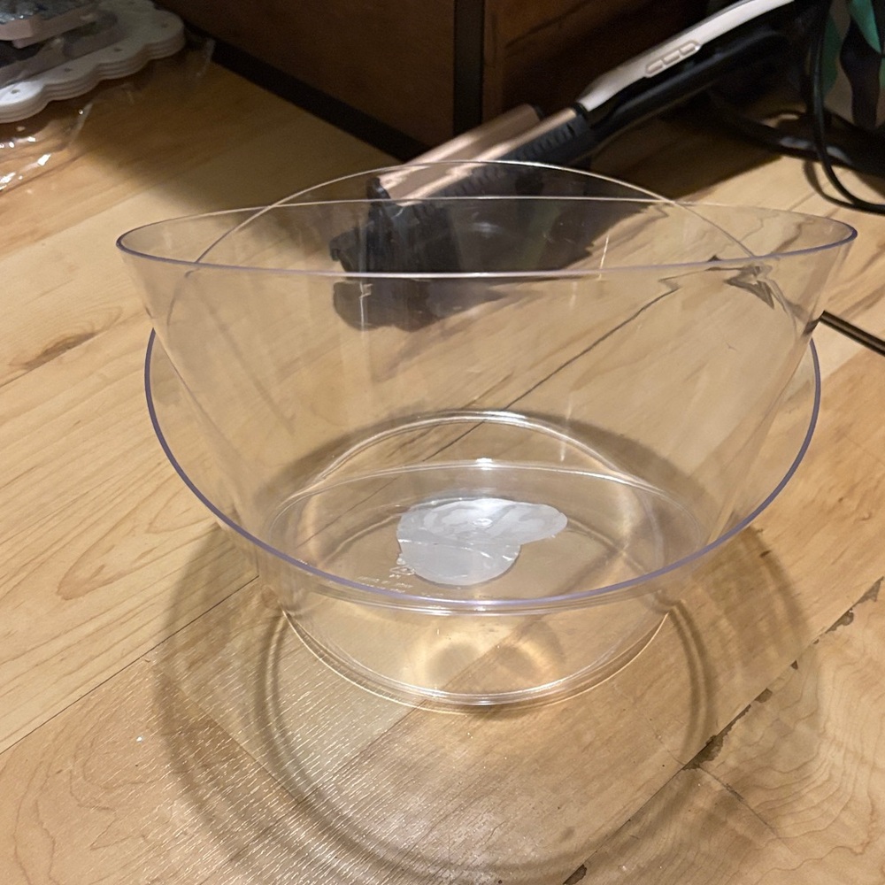 Clear Plastic Mixing Bowl